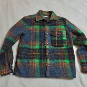 Zara Multicolor Plaid Shirt Jacket Size S Unisex Made In Morocco